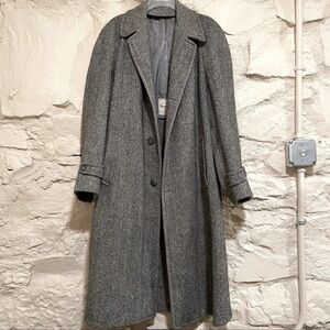 Harris Tweed Handwoven Trench Coat